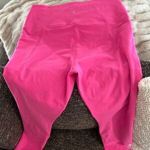 Pink Peloton leggings